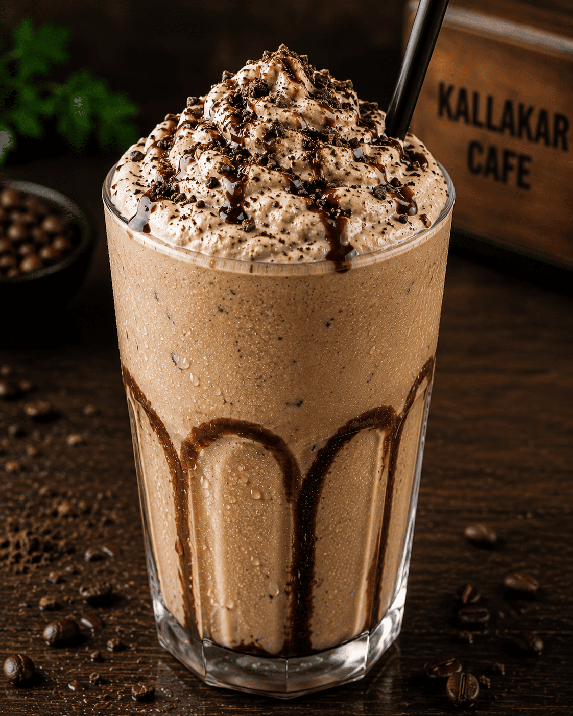 Thick Cold Coffee with Crush