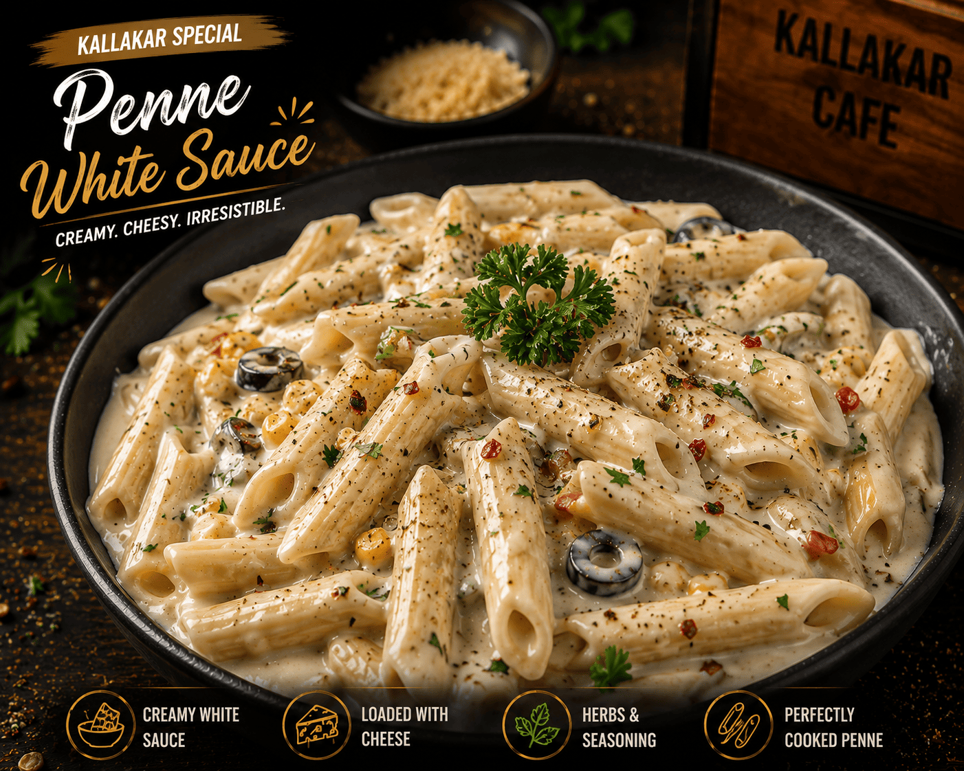 Penne White Sauce