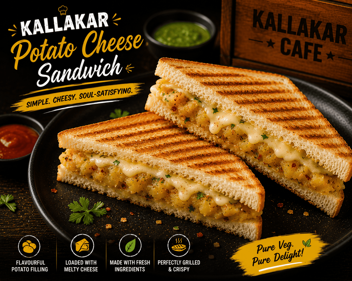 Potato Cheese Sandwich