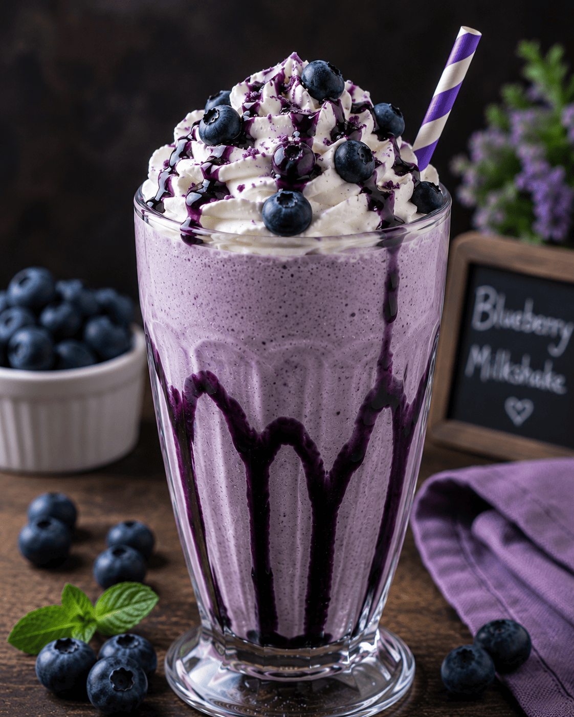Blueberry Milkshake