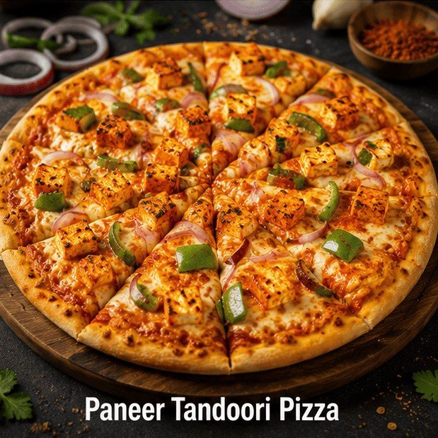 Paneer Tandoori Pizza (9 Inch)