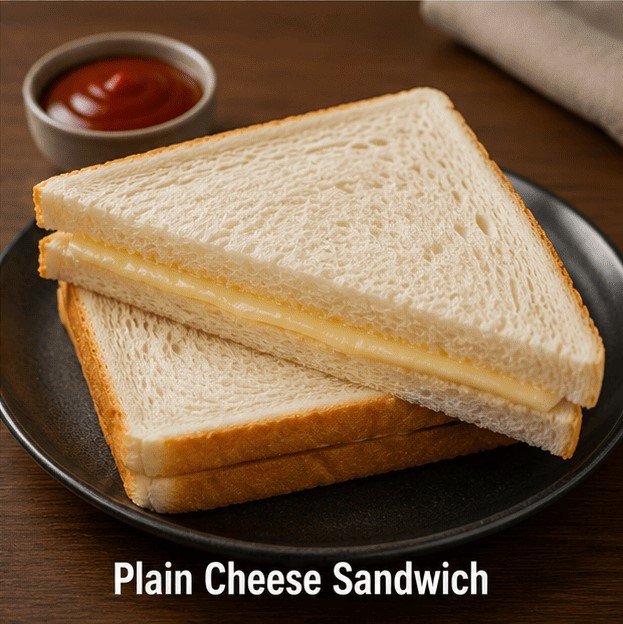 Plain Cheese Sandwich