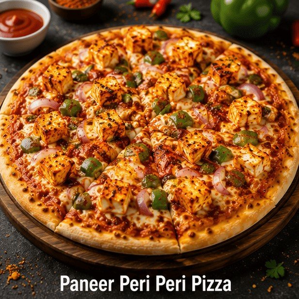 Paneer Peri Peri Pizza (7 Inch)