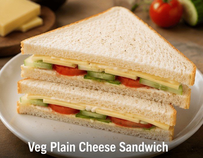 Veg Plain Cheese Sandwich